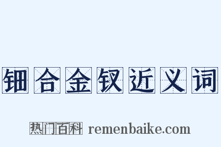 钿合金钗近义词是什么意思的图片